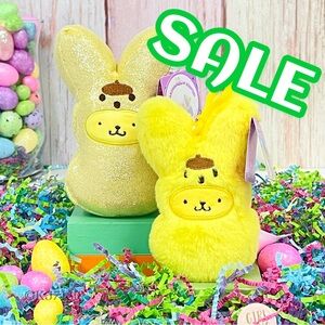 Peeps Easter Sanrio Pompompurin x Peeps Bunny Bundle Set 6” & Backpack Clip